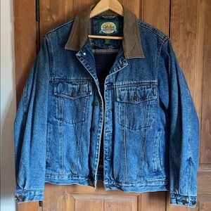 Vintage flannel lined denim jacket
